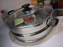 扬子无涂层电炒锅多功能一体炒菜专用插电铁锅做饭煎炒炖蒸煮一体电锅家用电饭锅电蒸锅电热锅多用途锅 内径34cm定时款+双蒸笼【适用3-6人】 实拍图