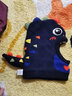 柠檬宝宝儿童帽子秋冬男童女童保暖宝宝毛线帽婴幼儿防风加绒围脖一体帽 宇宙蓝恐龙【加厚摇粒绒】 M码【建议4-12岁】 实拍图
