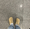 Devo Life【邓恩熙同款】软木鞋男女时尚包头鞋勃肯拖鞋休闲外穿拖鞋3624 浅米黄反绒皮 34 （建议拍小一码） 实拍图
