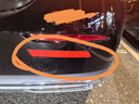 3M反光贴后保险杠尾灯装饰条警示贴划痕遮挡贴2.5*21.6cm钻石红/2片 实拍图