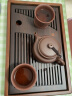 藏壶天下茶盘沥水托盘功夫茶具小茶台一人用家用简易竹制蓄水式茶海干泡台 长方形-竹木茶盘 实拍图