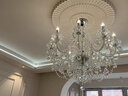 梵帝卡罗欧式水晶灯法式客厅别墅洋房灯具餐厅灯酒店婚庆蜡烛水晶灯婚房灯 18头-直径100*高90CM-三色 实拍图