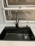 EOSO厨房水槽纳米不锈钢加厚大单槽淘菜洗手洗碗洗菜盆灰黑 盆中盆1个 SUS304 实拍图