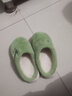 安尚芬棉拖鞋女士秋冬季新款室内家居月子鞋厚底防滑保暖加绒棉鞋 绿色【大眼仔】 38-39 适合37-38 实拍图