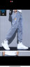 真维斯（Jeanswest）牛仔裤子春夏季新款宽松束脚工装哈伦九分潮流休闲裤 蓝色 2XL 140-155斤 实拍图