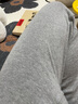 南极人保暖裤男士双层护膝贴片加厚打底裤保暖下装单件棉裤浅麻灰L 实拍图