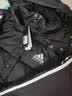 阿迪达斯（adidas）男女同款运动长款羽绒外套白鸭绒连帽保暖羽绒服 黑白 L  实拍图