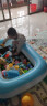 赟娅决明子沙池儿童玩具充气沙滩池套装室内玩具孩子家用生日礼物 【加厚130款】127*90*23 实拍图