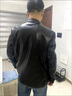 皮尔卡丹（pierre cardin）春秋新款海宁皮衣男士绵羊皮真皮翻领商务休闲中年秋冬款皮外套 黑色 190建议170-185斤 实拍图