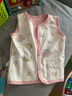 舒贝怡婴儿衣服儿童马甲两面穿背心宝宝坎肩上衣男女春秋马夹粉100CM 实拍图