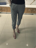 雅黛丝薇 休闲裤女装2022夏季新款韩版气质宽松显瘦小个子时尚休闲套装女格子九分直筒裤子两件装 上衣+裤子 M 实拍图
