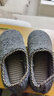 邦有道保暖老人月子防摔棉拖鞋包跟日式无声冬季居家室内月子鞋防滑男女 泰迪绒深灰色 38-39 建议38-39码穿 实拍图