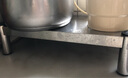 茂亿恒  1层不锈钢家用小货架厨房置物架落地增高支架矮架子灶台盖板架子【京闪配送】 高10cm(单层) 长40*宽20*加厚不锈钢 实拍图