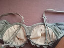 KJ蕾丝1/2半罩杯内衣女聚拢调整型小胸显大软钢圈上托文胸性感bra 雾兰色套装含内裤 75B 实拍图