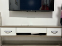 完美木匠 实木壁挂电视柜简约现代悬挂墙上机顶盒置物小户型卧室客厅悬空 灰色白门1.2米电视柜 实拍图