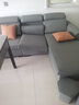 创繁现代可拆洗布艺沙发简约客厅小户型免洗科技布沙发组合家具 四人位+左右互换贵妃+茶几电视柜 乳胶+弹簧座包/猫抓皮 实拍图
