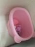 日康（rikang) 浴桶 婴儿洗澡盆 宝宝儿童洗澡桶浴桶 新生儿宝宝游泳桶 0-6岁 粉色小熊 RK-X1001-2 实拍图
