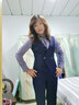 简蜓职业装女装套装新款时尚春秋气质女士西服工作服西装面试正装工装 藏蓝色西装+灰蓝衬衫+马甲+西裤 M 实拍图