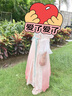 罗蒙女童汉服新中式端午款儿童明制中国风连衣裙演出服 桃色襦裙 120 实拍图