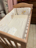 可优比（KUB）婴儿床多功能实木床少年儿童床摇篮欧式宝宝床新生儿bb摇篮 艾迪森基础款+床垫+床品7件套 实拍图