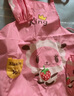 贝瑞加（Babyprints）儿童围裙套装画画衣防水吃饭绘画罩衣反穿衣防溅衣含套袖 黄狮子 实拍图