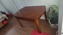 莱仕达胡桃木实木餐桌椅可伸缩方圆两用折叠饭桌MW1007# 1.38米单餐桌 实拍图