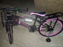 优诗诺（YOUSHINUO）儿童自行车山地车男女孩单速变速辐条一体轮可选6-8-9-15岁学生车 单速黑粉+大礼包 22 寸适合140-160CM 实拍图
