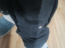 卡图弛美式高街牛仔裤男春夏季潮流修身显瘦韩版直筒情侣ins休闲长裤子 黑色 L 【建议100-120斤】 实拍图