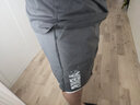百鹊亭（BAIQUETING）短裤男2023夏季薄款宽松直筒外穿休闲短裤潮牌ins港风运动五分裤 深灰色 3XL 实拍图