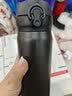 膳魔师（THERMOS）保温杯纯色不锈钢轻量潮流渐变车载旅行女生礼物 JNL 黑色【304不锈钢】500ml 实拍图
