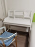 风叶青青北欧实木书桌椅套装家用中学生学习桌课桌可升降写字台卧室电脑桌 白色（单桌） 104cm*60cm*75cm双抽屉 实拍图