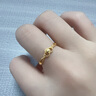 中国黄金（CHINA GOLD）爱心黄金戒指女足金结求婚戒子生日礼物送女友老婆结婚纪念实用礼 【京速达】足金交织爱心戒指 实拍图