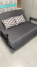 景彩 沙发床两用可折叠单人客厅布艺办公室午休简易卧室可拆洗YZ901 灰色-190*120cm 实拍图