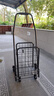 杰适（jieshi）爬楼买菜购物车便携可折叠老年手拉车手推车行李车拖车铁质菜篮车 小购四轮黑色 实拍图