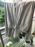 保罗森奈（POLUOSENA）夏装休闲直筒夏季薄款老人松紧腰夏天爸爸裤子男士宽松中老年男裤 米白夏薄款+浅灰夏薄款 4XL 【腰围二尺九/三尺】 实拍图