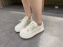回力女鞋女士板鞋休闲鞋子女新款2025冬季透气大头学生百搭小白鞋 米色 35 实拍图