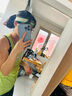 安德玛（Under Armour）运动发带男女 篮球装备瑜伽健身吸汗头带止汗带头戴导汗带 荧光绿 实拍图