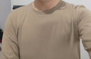 雾卡【棉T3件】长袖t恤男士新款纯色棉潮流春秋装秋衣T恤体恤打底衫内 【长袖】黑+卡其+铁灰 L码 125斤-140斤 实拍图