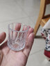 青苹果 玻璃白酒杯套装酒杯12只装托盘洋酒杯家用小号一口杯 6只钻石白酒杯45ml【约一两】 实拍图