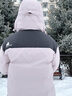 思凯乐1000蓬羽绒服男户外鹅绒服保暖加厚透气防风外套女 浅粉色1000蓬鹅绒-女（升级款） S 实拍图