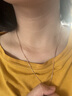 皕宝楼玫瑰金色项链女925银项链镀彩金锁骨链简约百搭彩银链子 40cm蛇骨链 实拍图