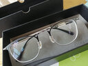 CHASM近视眼镜男痞帅型男大脸钛材眼镜框架女配防蓝光变色高度近视散光 黑银百搭款 配1.67防蓝光护目镜片(度数备注) 实拍图