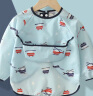南极人宝宝吃饭罩衣儿童婴儿围兜饭兜男女孩画画衣围裙小孩防水反穿衣 蓝色直升机 90（建议0-2岁） 实拍图