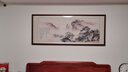 佳得雅新中式客厅装饰画沙发背景墙壁画字画山水画靠山图办公室风景挂画 望云楼A1（陋室铭） 78*188cm宣纸+胡桃色框（热款） 实拍图