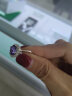 TEUCER925银戒指天然紫水晶镶嵌彩色宝石食指时尚个性活口饰生日礼物送 经典戴妃（紫水晶戒指） 晒单实拍图