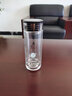 思宝玻璃杯墨晶男女士双层高硼硅泡茶水杯商务办公茶杯车载便携杯子 1号(280ml) 实拍图
