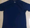 探拓（TECTOP）速干T恤 轻薄透气男情侣款圆领短袖纯色速干衣 TS3043 男款铁蓝色 XL 实拍图