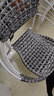 小藤椅单人靠背椅简约藤编椅子塑料餐椅阳台家用成人编织圈椅 咖色小号升级加厚/坐高28cm 【双层高温烤漆】 实拍图