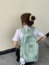 回力双肩包休闲简约女生大学生初中生高颜值小清新高中大容量书包 绿色【带冲天鸭挂件】 实拍图