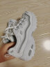 斯凯奇（Skechers）老爹鞋女厚底增高休闲运动鞋子11923/11914白色/银色WSL35.0 实拍图